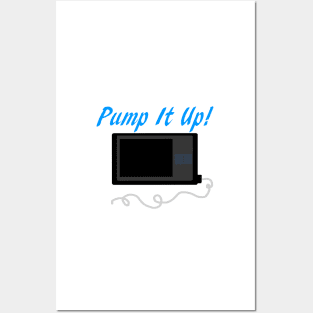 Pump It Up! 2 Blue Posters and Art